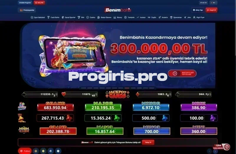 BenimBahis ana sayfa görünümü