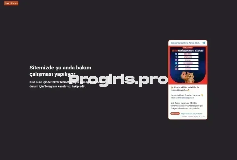 Betboo ana sayfa görünümü