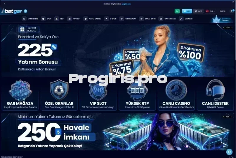 Betgar ana sayfa görünümü