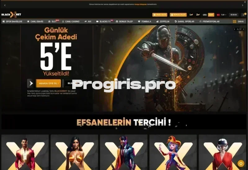 BlackXBet ana sayfa görünümü