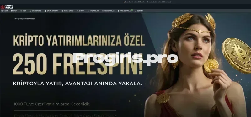 Casino Kralı ana sayfa görünümü