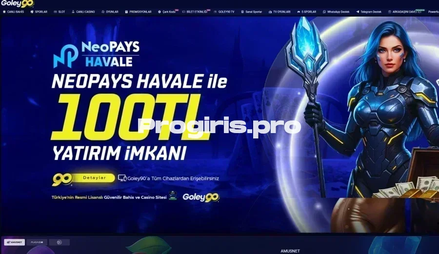Goley90 ana sayfa görünümü