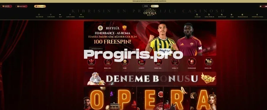 Grand Operabet ana sayfa görünümü