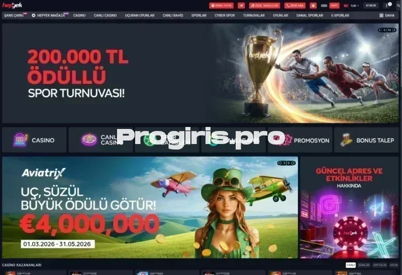 Hepyek ana sayfa görünümü