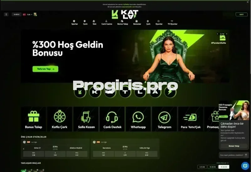 Katla ana sayfa görünümü