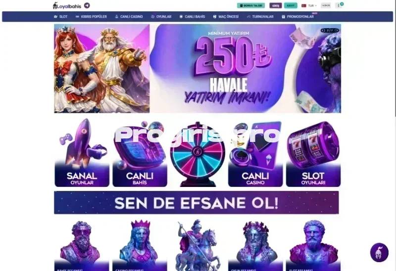 Loyalbahis ana sayfa görünümü