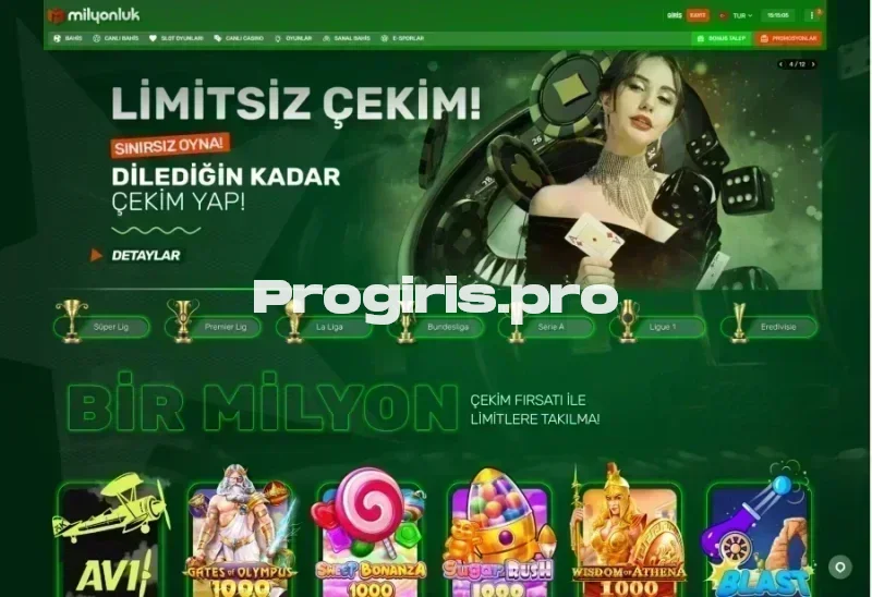 Milyonluk ana sayfa görünümü
