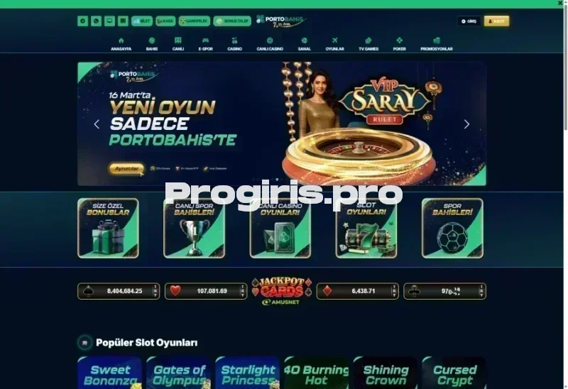 Portobahis ana sayfa görünümü