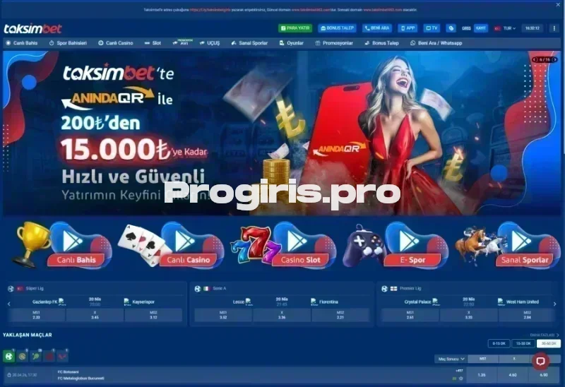Taksimbet ana sayfa görünümü